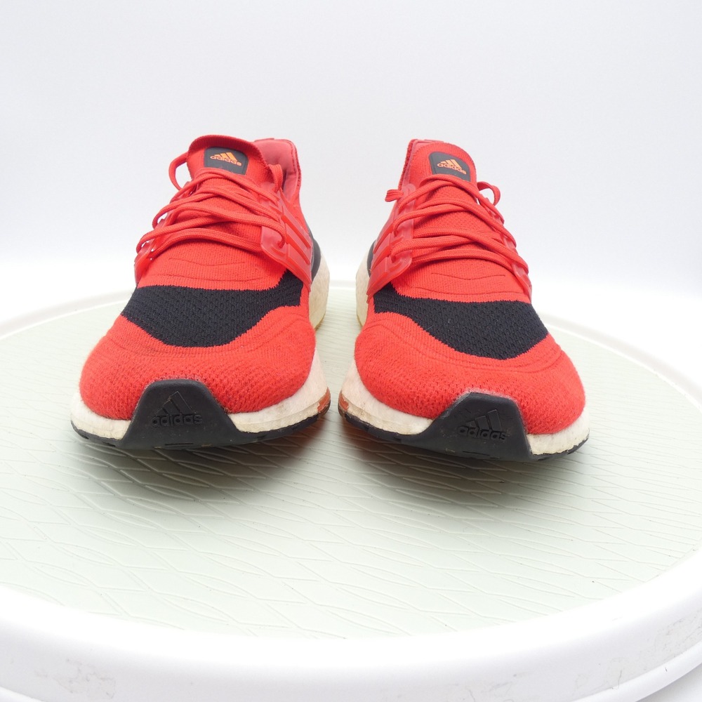 Adidas Ultraboost 21 Solar Red Core Black Running Shoes FY0387 Mens Size 11 - Picture 2 of 9
